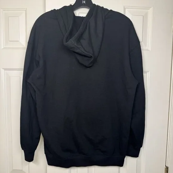 Chicago Bulls Hoodie Women’s Full-Zip Soft Fleece Long-Sleeve Black Large - Picture 7 of 8